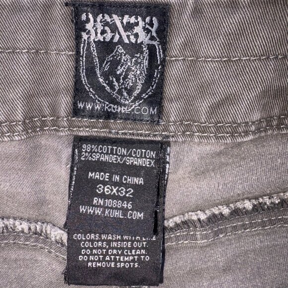 KUHL Men's Rydr Pants - 36 x 32 - Outdoor Work Hiking Utility Mountains - Picture 7 of 12